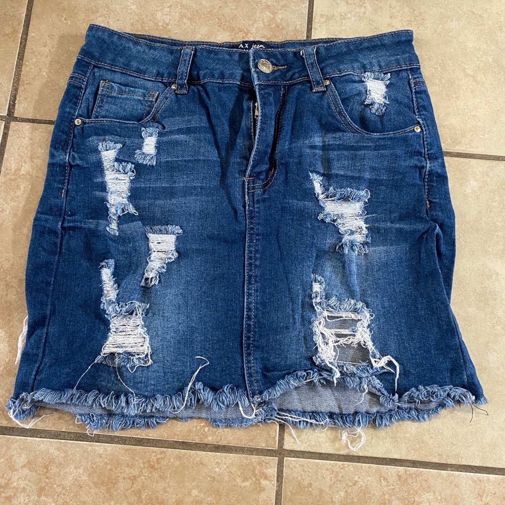 Denim Mini Skirt